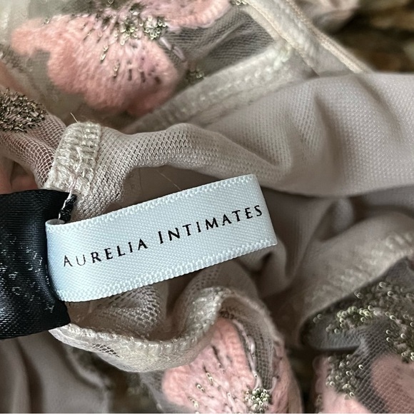 Aureila Intimates Sheer Mesh Butterfly Thong Bodysuit Fairycore Coquette Girl S - Picture 6 of 8